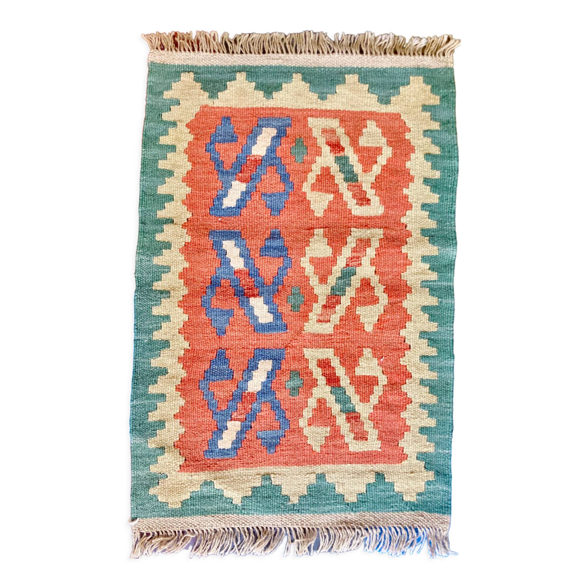 Small kilim Shirazi carpet Iran 41x62cm