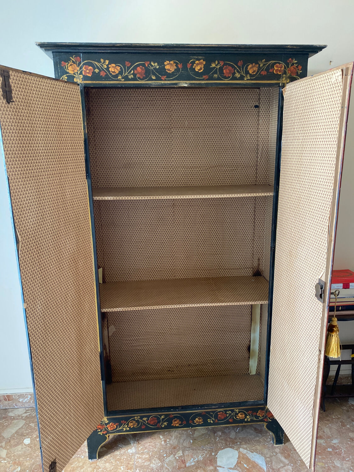 Painted nineteenth century cabinet