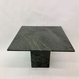 Table à manger en granit vert foncé , années 1980