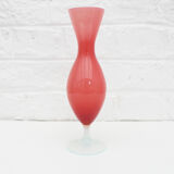 Vintage  pink opaline vase
