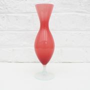 Vintage  pink opaline vase