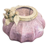 Mercurised Glass Purple Pumpkin Lantern Shabby Chic Romantic