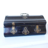 Domed Napoleon III hinged chest by Alphonse Giroux in Paris