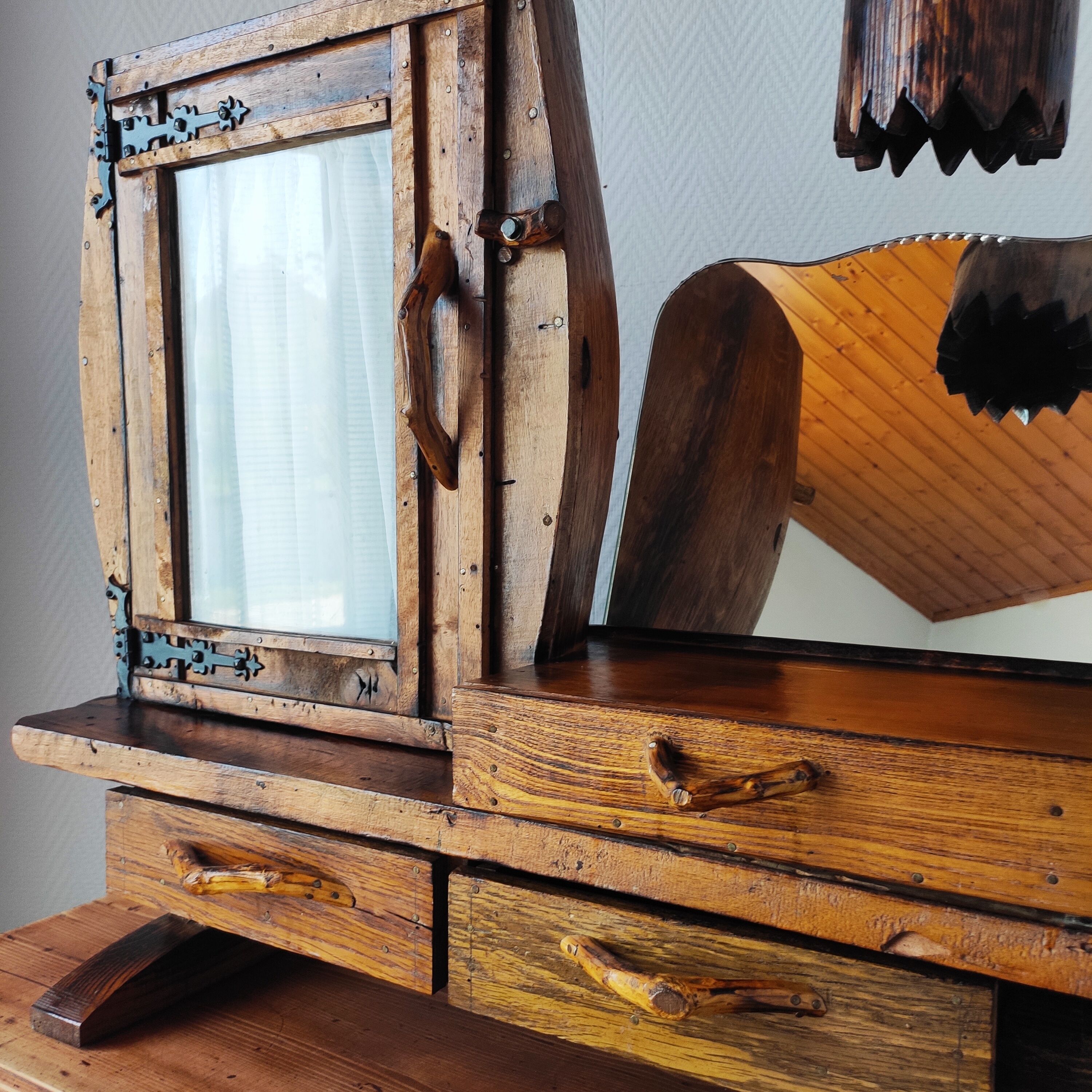 Vintage brutalist dressing table 1950/60