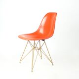 Chaise Coquille Eiffel Orange De Charles Et Ray Eames Pour Herman Miller, 1960s