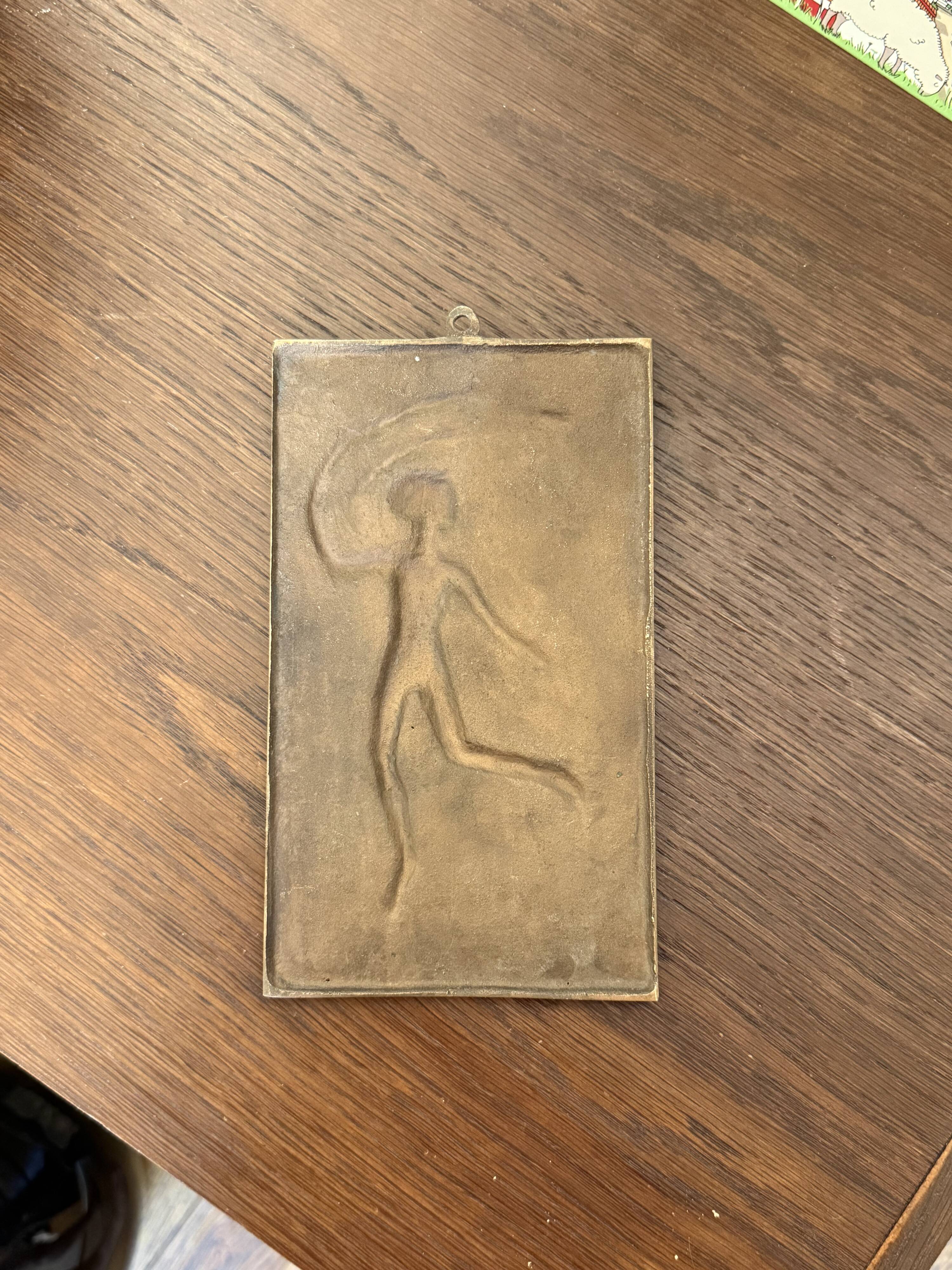 Bas-relief en bronze de David Jahrl