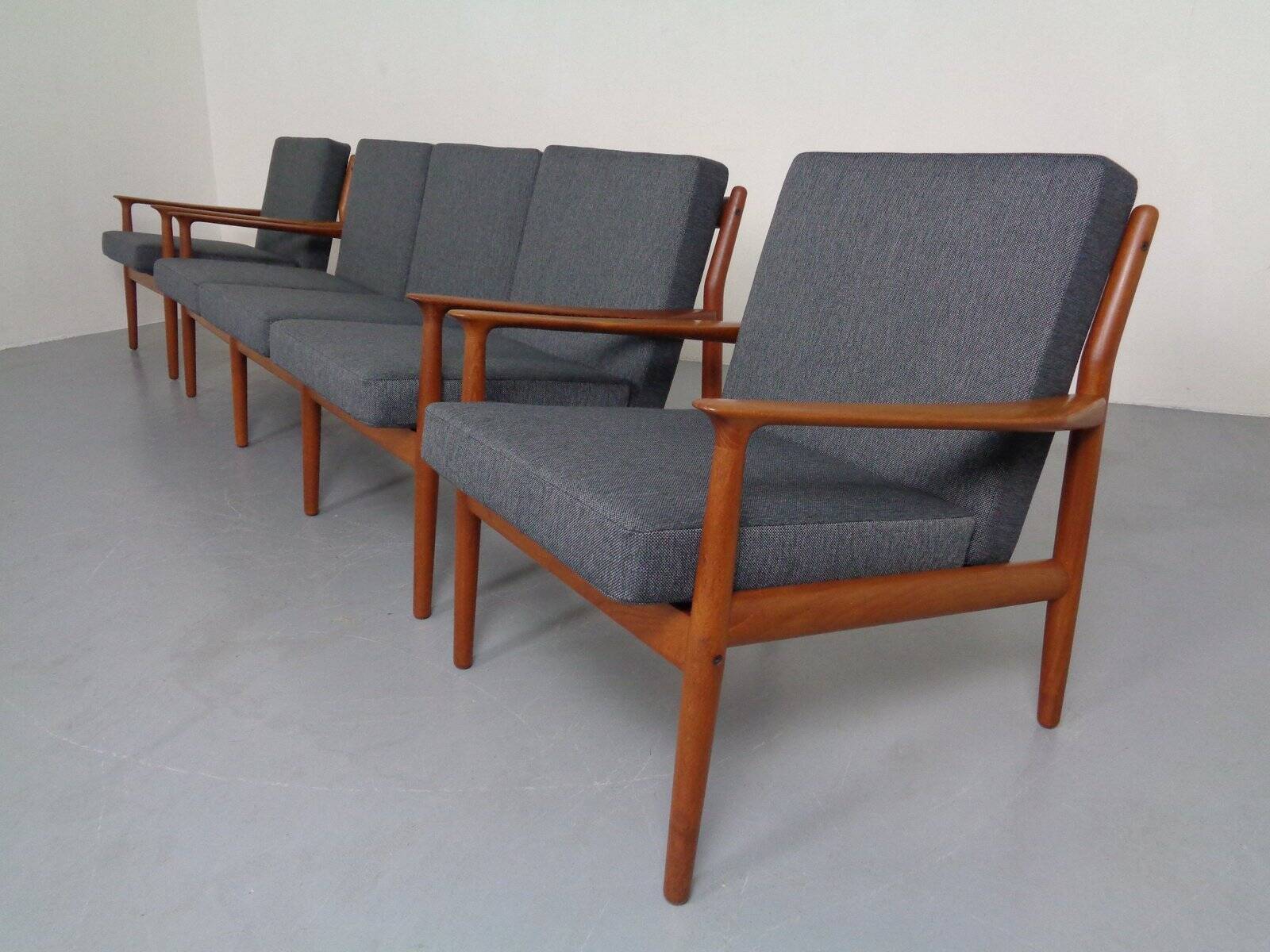 Danish Teak Armchair by Svend Aage Eriksen for Glostrup, 1960s