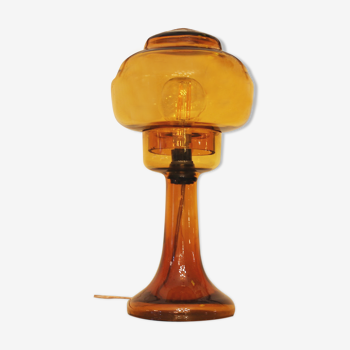 Art-Deco blown glass lamp