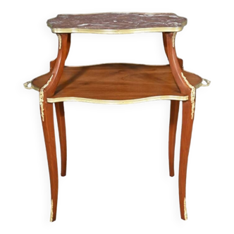 Mahogany Tea Table, Napoleon III style – Late 19th century