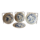 Set of 5 antique plates Choisy-le-Roi Model Kioto Earthenware Ja
