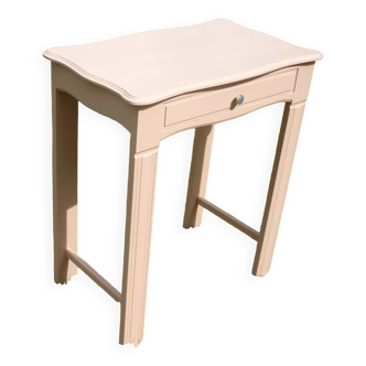 Powder pink wood desk 40s-50s