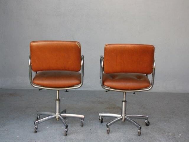 pair of armchairs vintage 1970 Tubulars