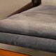 Kaare Klint Safari Chair in Grey Canvas and Dark Stained Ash for Rud Rasmussen