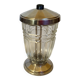 Silver-plated metal sugar bowl shaker Art Deco