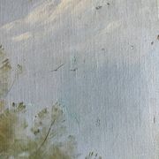 Tableau HST "Landscape by the Water with Cows" signed Paul Nicolet (20th century)