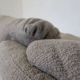 Confidential Seating Set by Alberto Rosselli for Saporiti, Beige Boucle Fabric, Italy, 1970s