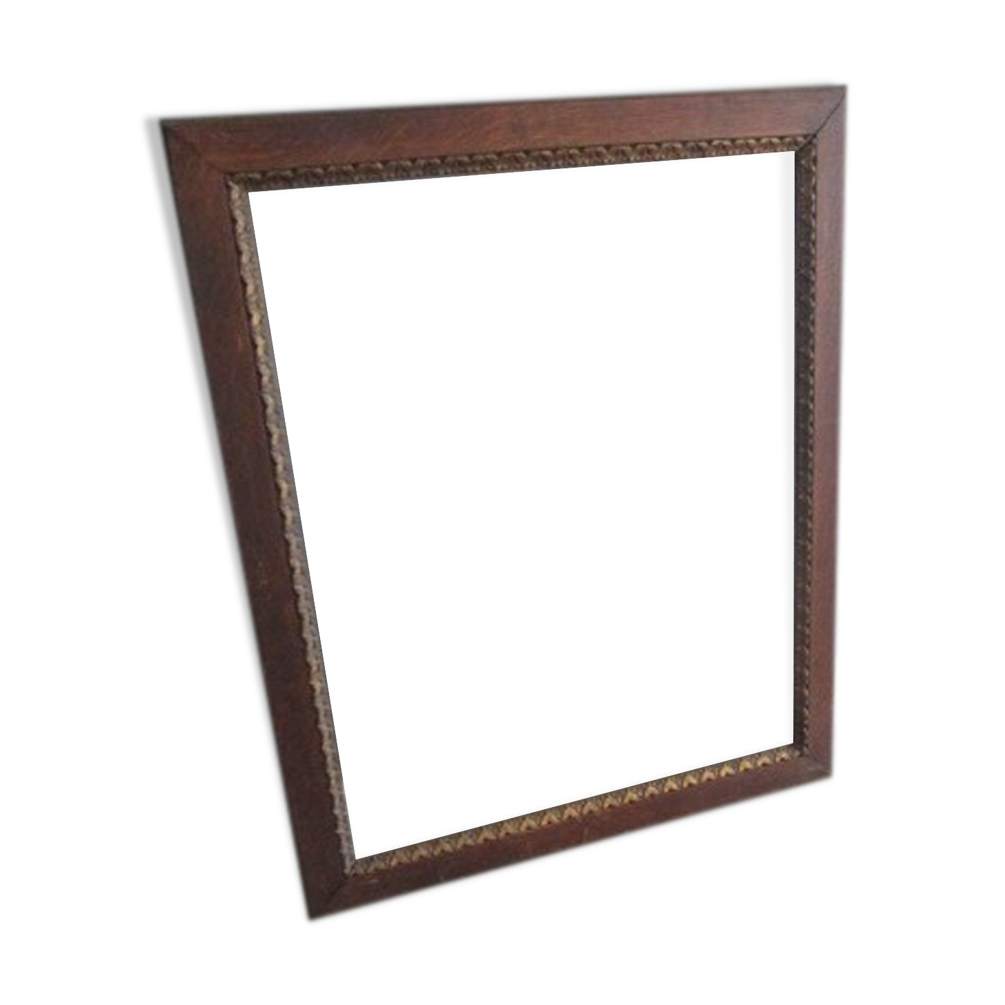 Old oak frame, golden rim