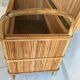 Vintage bamboo rattan chest from the 60s