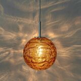 Murano Glass Pink Pendant Light by Doria, Germany, 1970s