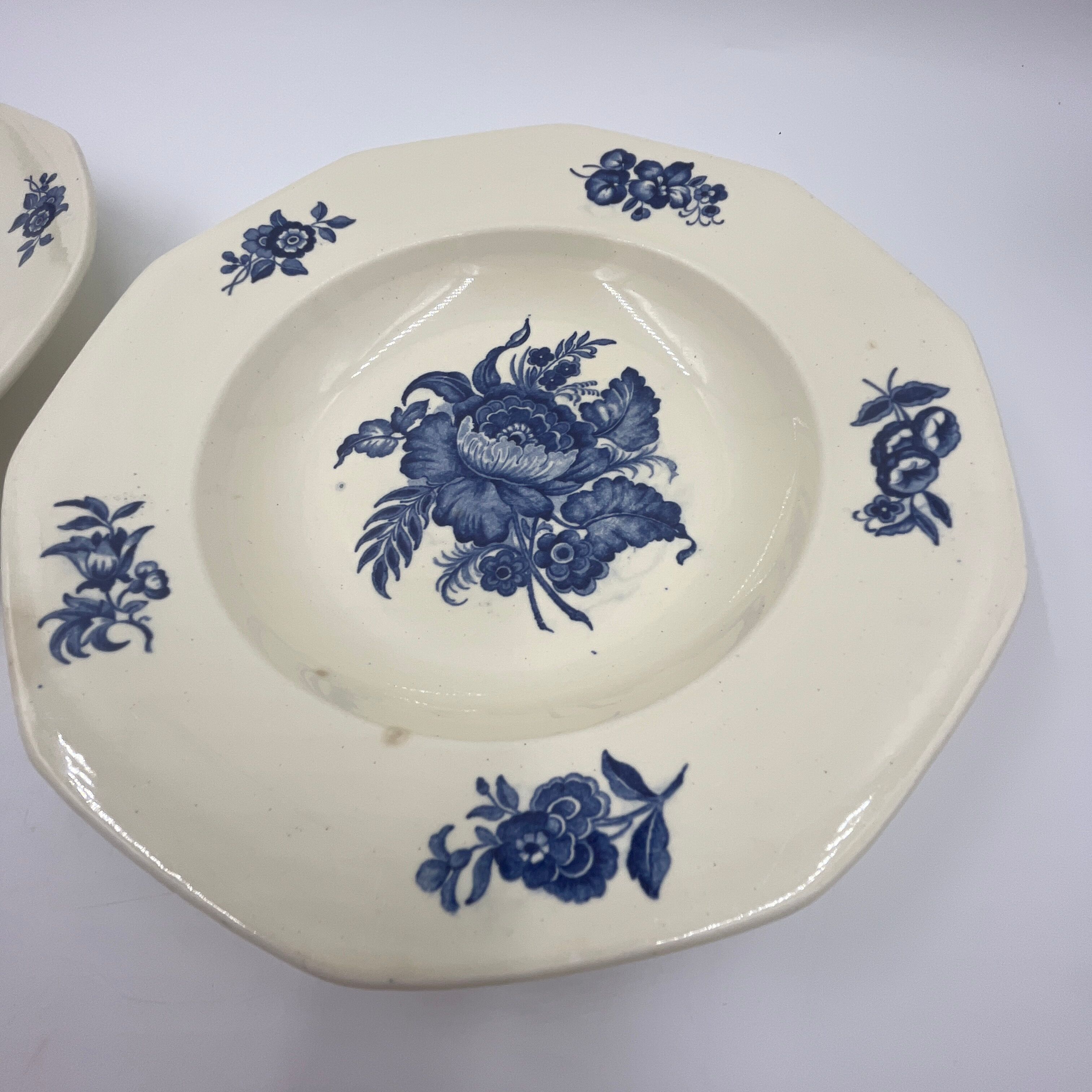 Lot de 4 assiettes décor Téna