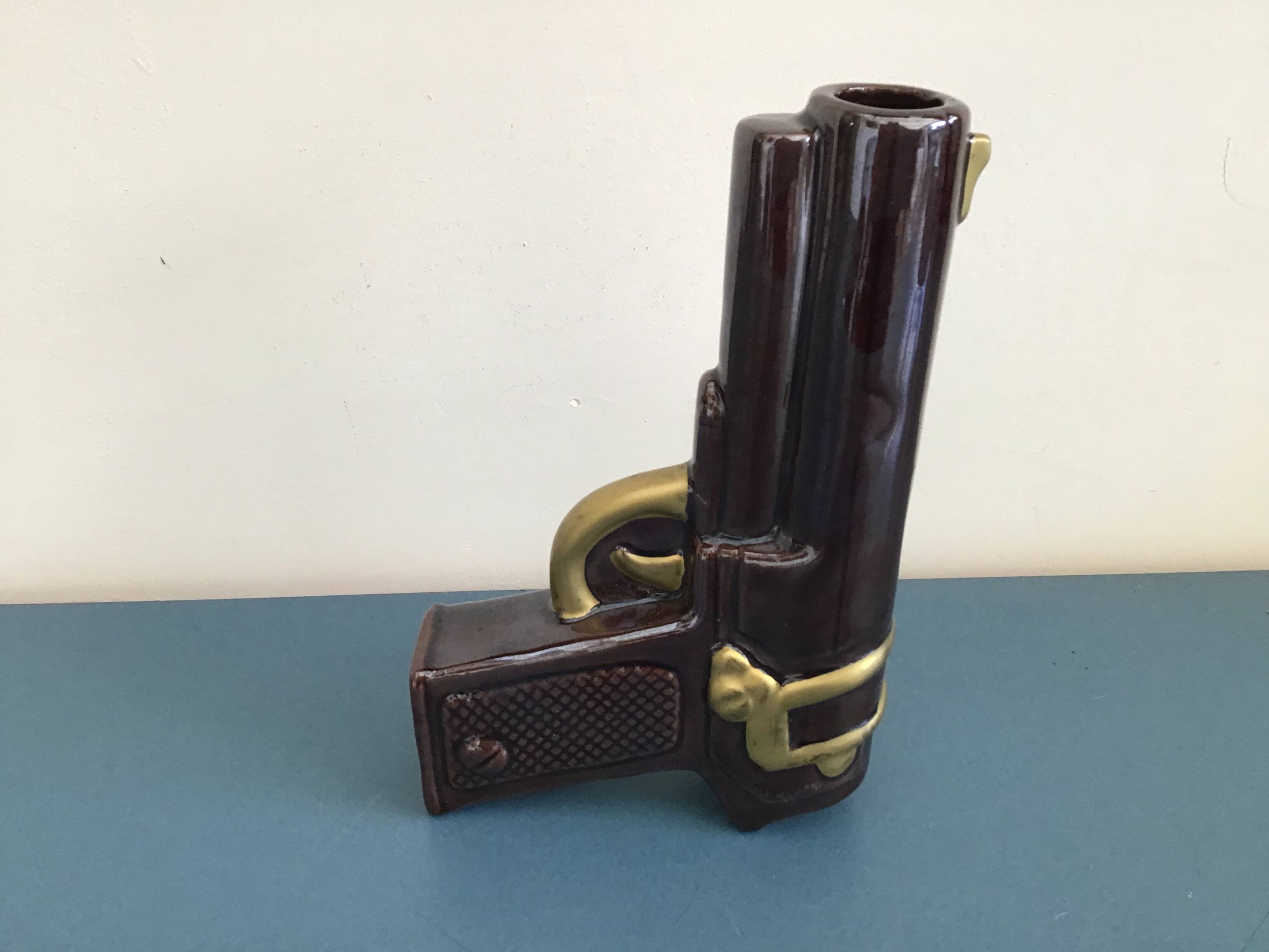Vallauris pistol vase 1960