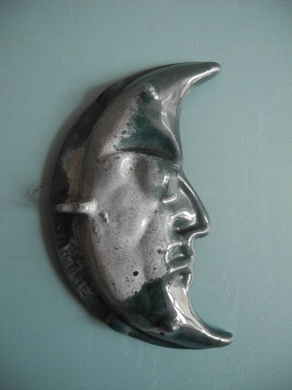 cendrier lune fonte émaillée french enameled cast iron ashtray
