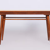 Table basse, plateau pivotant, hêtre, Umakart, Tchéquie, années 1950