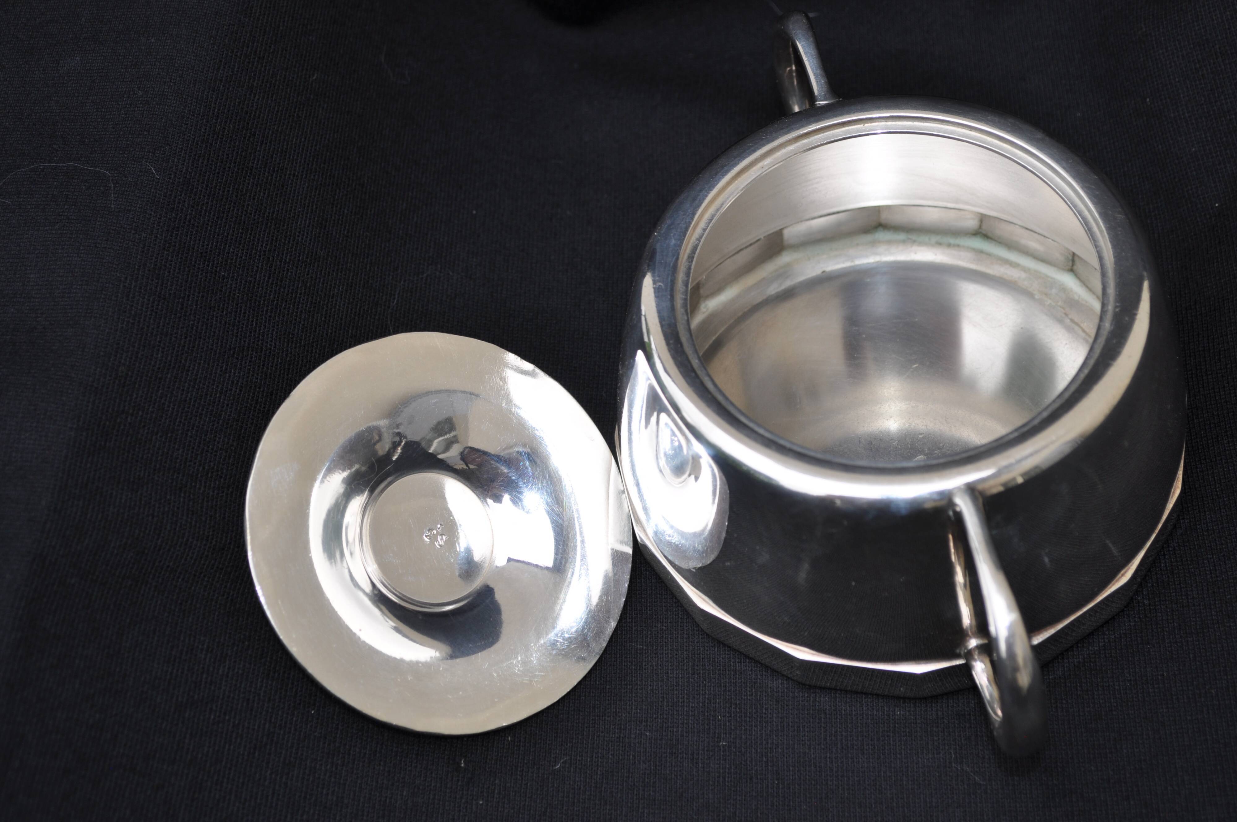 Sugar silver metal 24 gr art deco signed BB