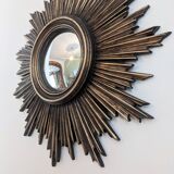 Mid-century convex sunburst mirror