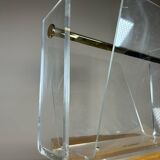Rochebobois plexi magazine rack from the 70s