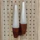 DOUBLE OPALINE APPLIQUE 1950 "SCANDINAVIAN DESIGN".
