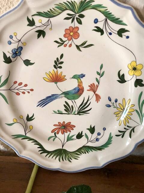 Gien Birds of Paradise Plate