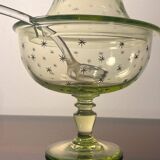 Baccarat/Saint Louis Compotier Ouraline crystal