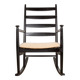 Danish Rocking Chair in lacquered wood and fabric model 218, Thomas Harlev 1960.