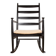 Danish Rocking Chair in lacquered wood and fabric model 218, Thomas Harlev 1960.