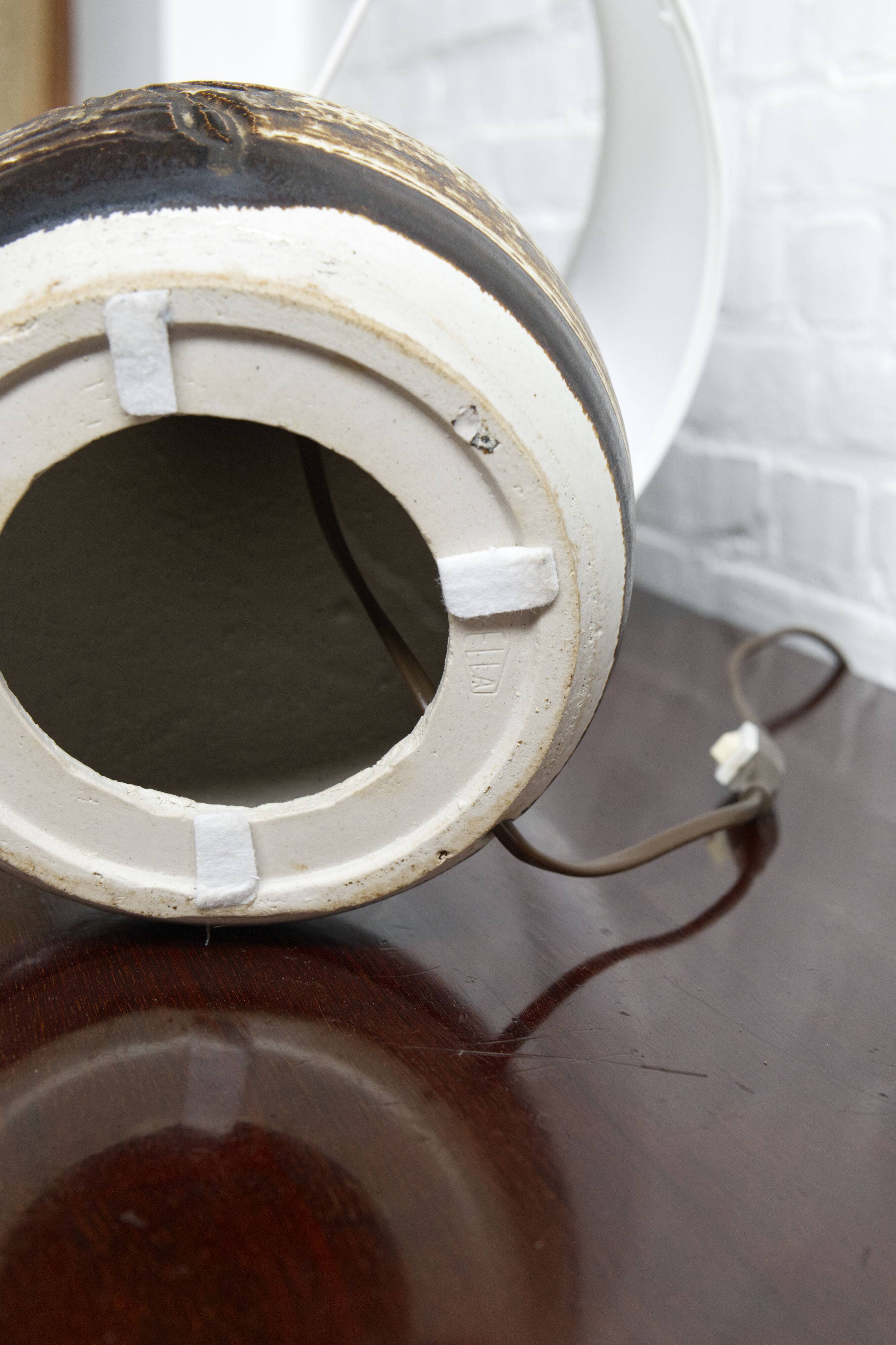 Vintage ceramic table lamp by Axella, Denmark