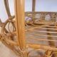 Table basse vintage en rotin et osier