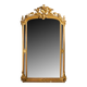Large wooden and gilded stucco mirror with parecloses - 19th century