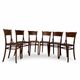 Set of six Authentic antique bentwood chairs, Antonio Volpe
