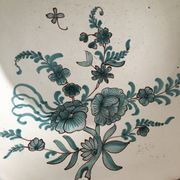 Antique plate with floral decoration