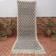Tapis Beni Ouarain couloir 100% laine marocain 300 x 95cm