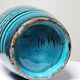 Small Safi vase, Moroccan vintage turquoise handcrafted pottery
