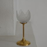 Brass flower candle holder