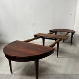 Louis XVI style bandeau table with 6 XIX century tapered legs.