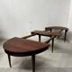 Louis XVI style bandeau table with 6 XIX century tapered legs.