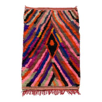 Moroccan Berber rug Boujaad with colorful patterns 159x108cm