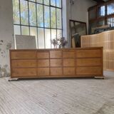 XXL golden oak craft furniture from the 50s