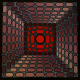 Poster victor vasarely - datta-2, 1983