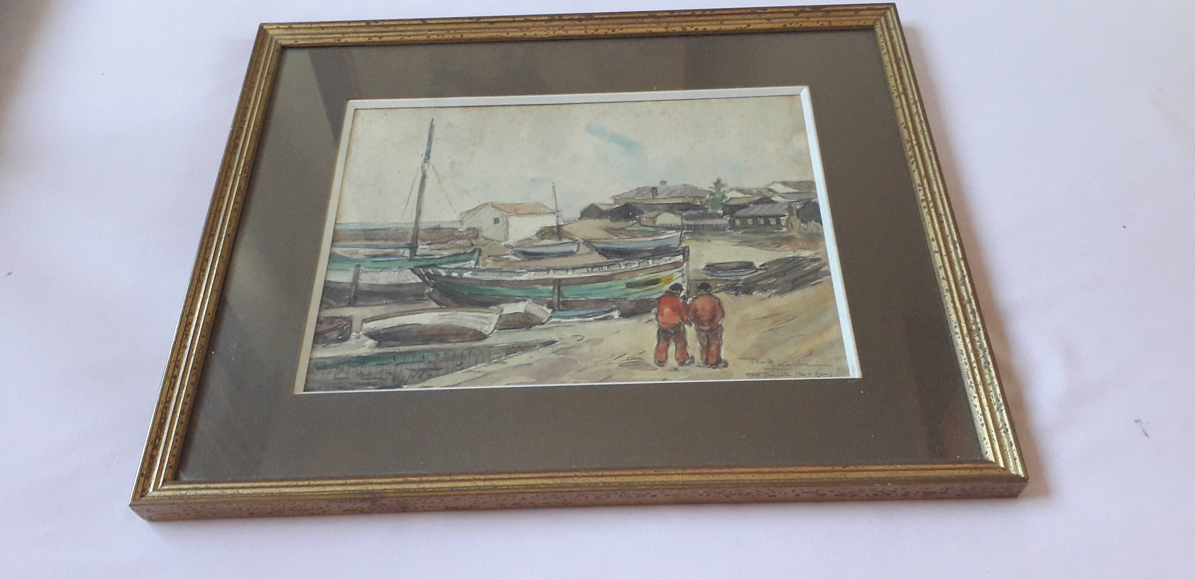 Old painting by the painter Robert Laroche