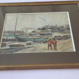 Old painting by the painter Robert Laroche